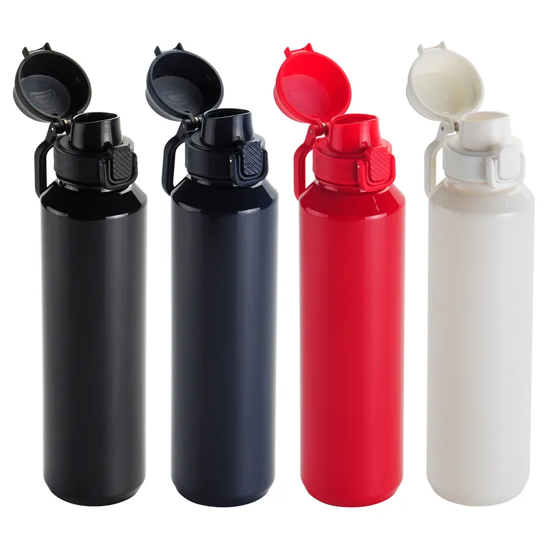 Switchback 27 oz RPET Bottle with Snap-Top Lid & Carabiner view 2
