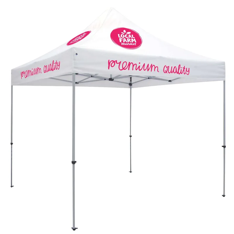 10' Deluxe Tent Kit (Full-Color Imprint, 4 Locations)