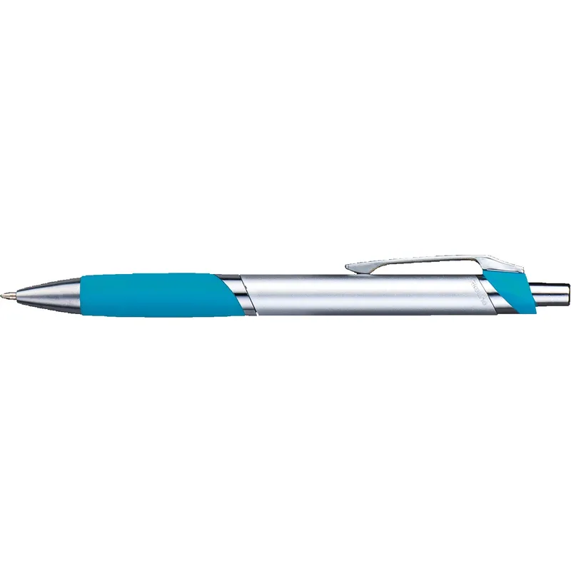 Silver/Teal Blue Blank Side View