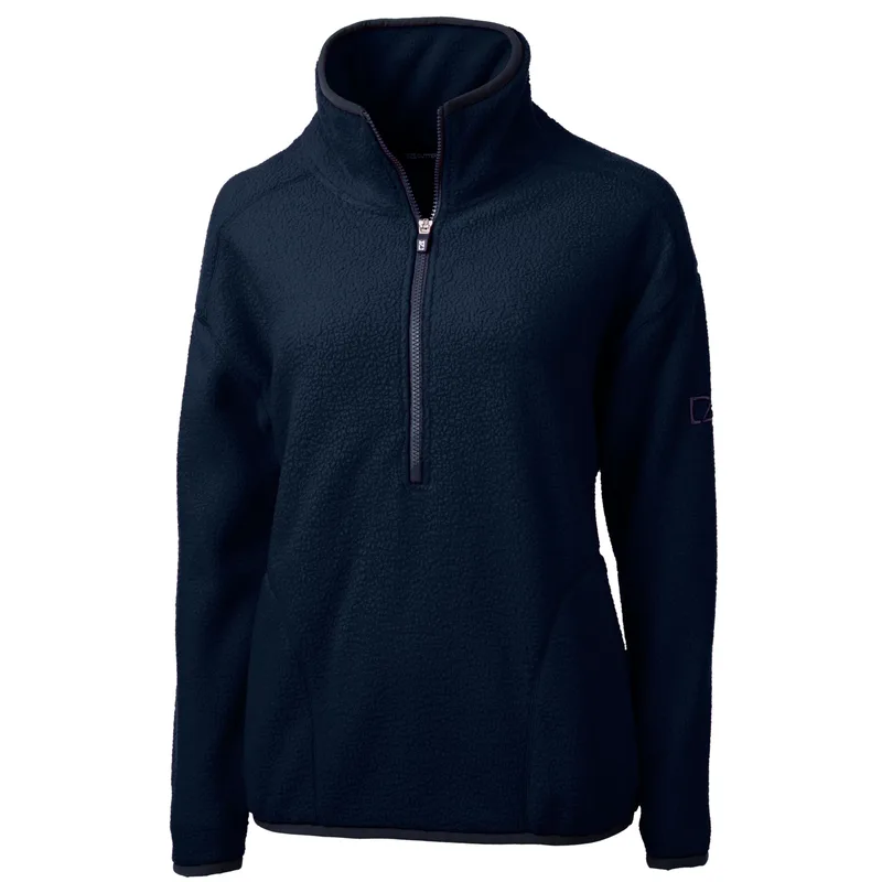 Cutter & Buck Cascade Eco Sherpa Womens Fleece Pullover Jacket view 3