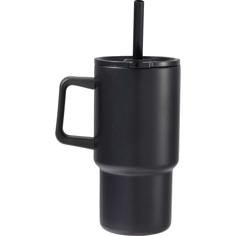 Summit 18oz Recycled Vacuum Insulated Mug w/ Straw view 2