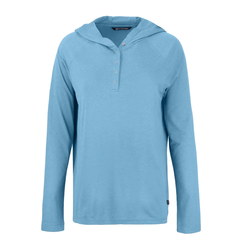 Cutter & Buck Coastline Epic Comfort Eco Recycled Womens Hooded Shirt view 6