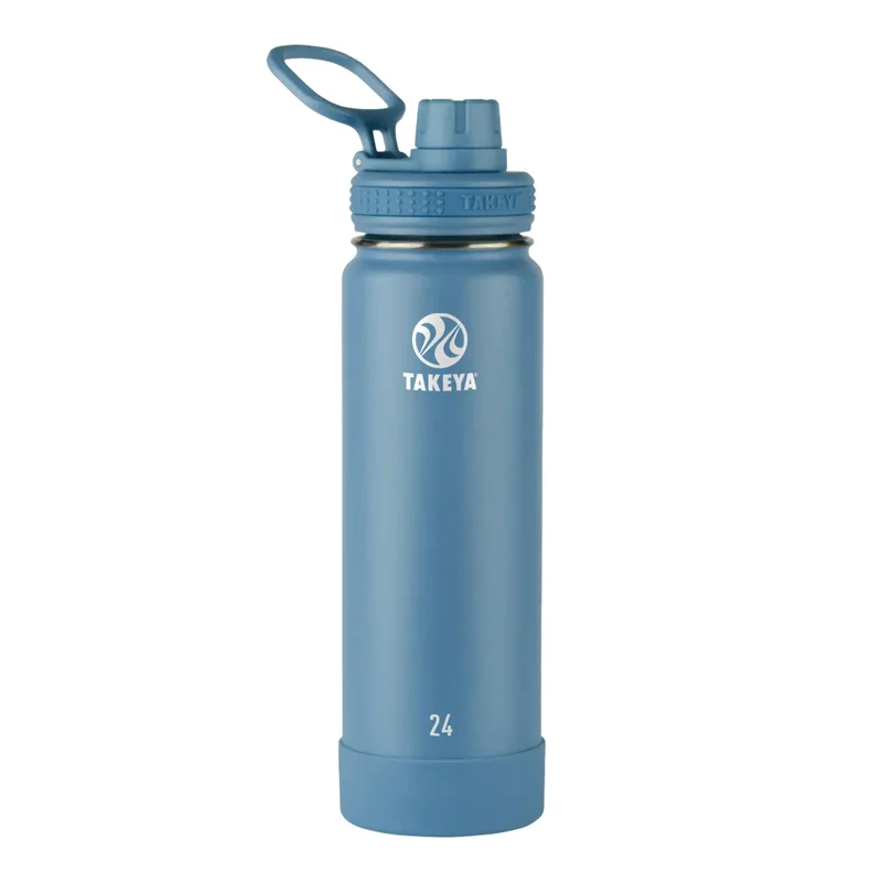 24 oz Takeya® Stainless Steel Insulated Active Water Bottle w/ Spout Lid view 3
