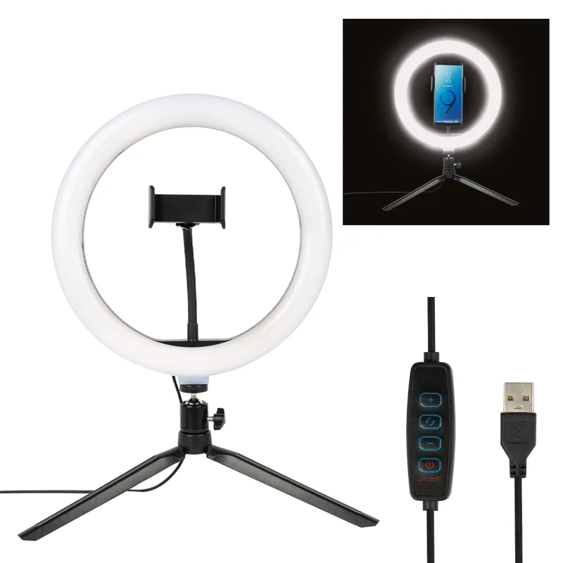 10" Led Ring Light With Phone Holder view 3