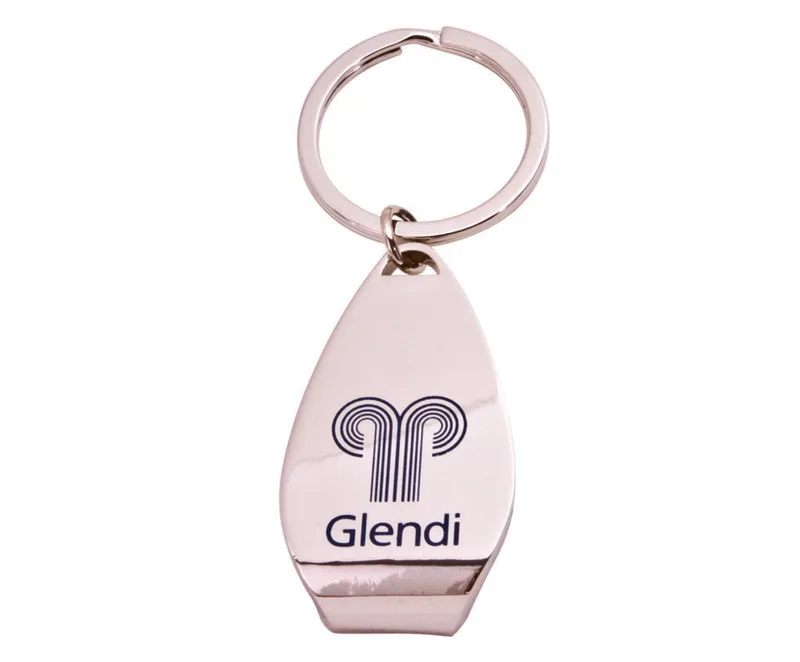 Zinc Keychain w/ Bottle Opener view 2