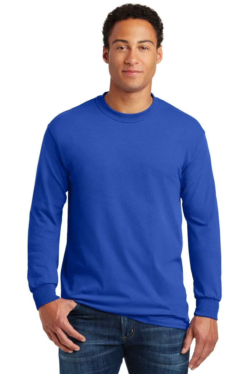 Gildan® - Heavy Cotton™ 100% Cotton Long Sleeve T-Shirt. view 2