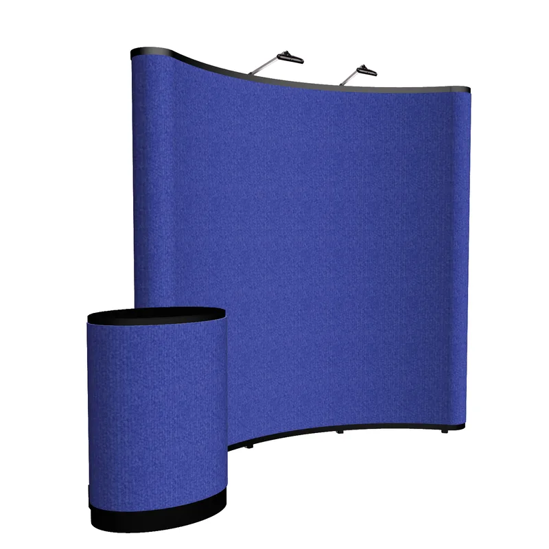8' Curved Show 'N Rise Floor Display Kit (Fabric) view 6