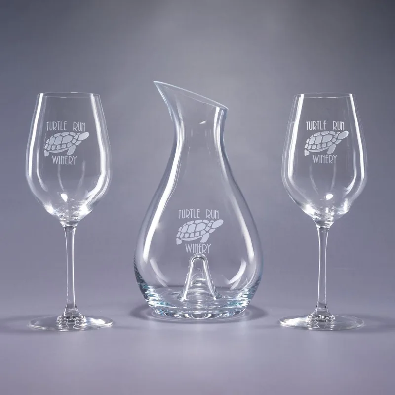 Essence/Domaine White Wine Set w/Decanter & 2 Wine Glasses