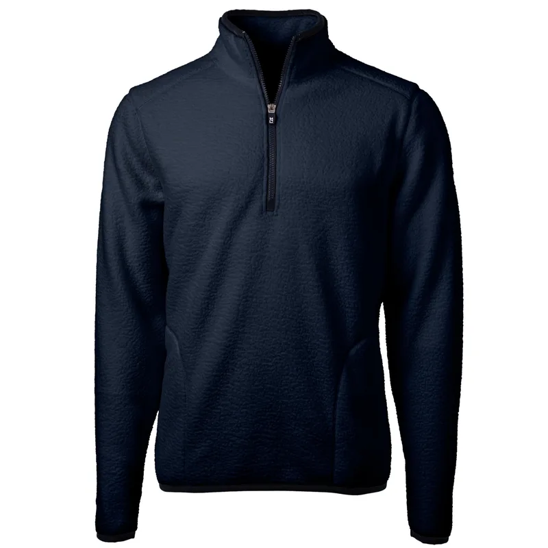Cutter & Buck Cascade Eco Sherpa Fleece Mens Big & Tall Quarter Zip Jacket view 2