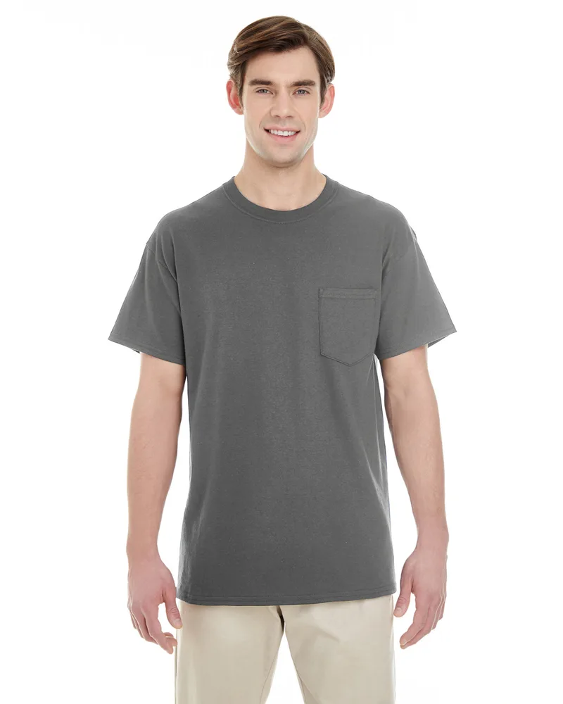 Gildan Unisex Heavy Cotton Pocket T-Shirt view 2