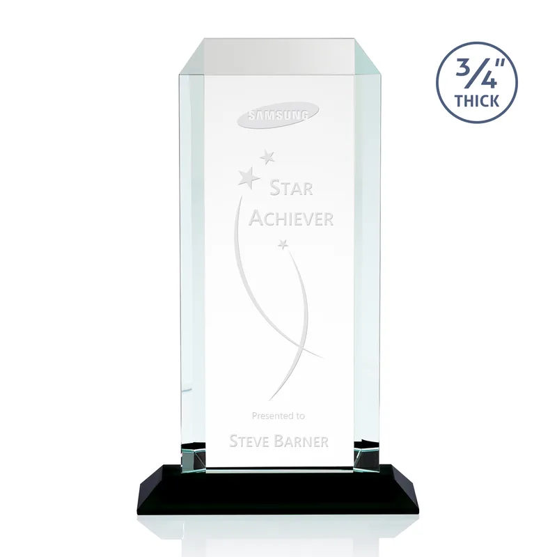 Deep Etch, Standard base, Black, 7" x 11.75" x 3"