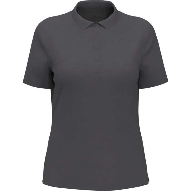 Callaway® Moisture Wicking UPF 50+ Solid Stretch Women's Polo Shirt with Custom Logo view 4
