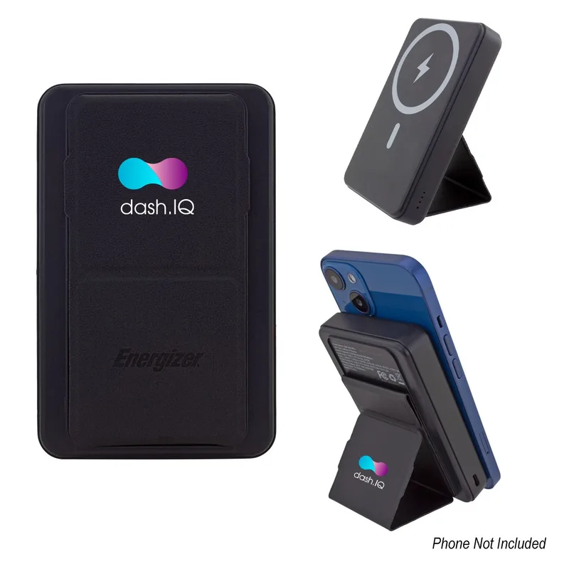 10,000 Mah Energizer® Mag-n-kick™ Wireless Charger Power Bank And Phone Stand view 2