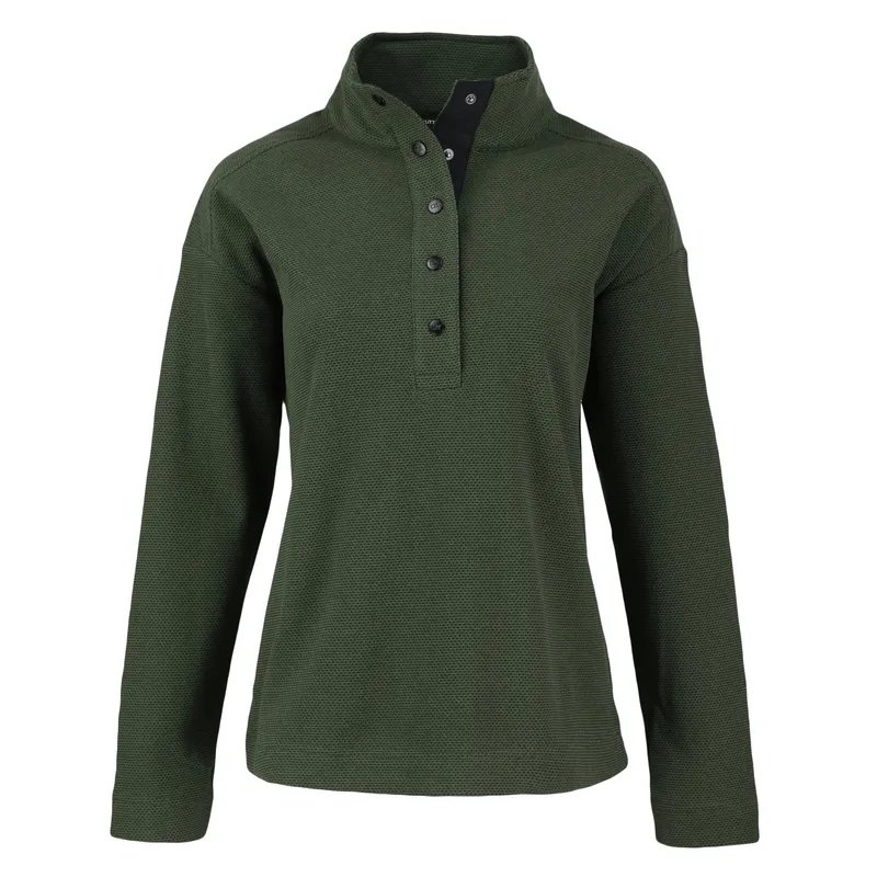 Cutter & Buck Hunts Point Eco Textured Fleece Recycled Womens Snap Pullover view 3