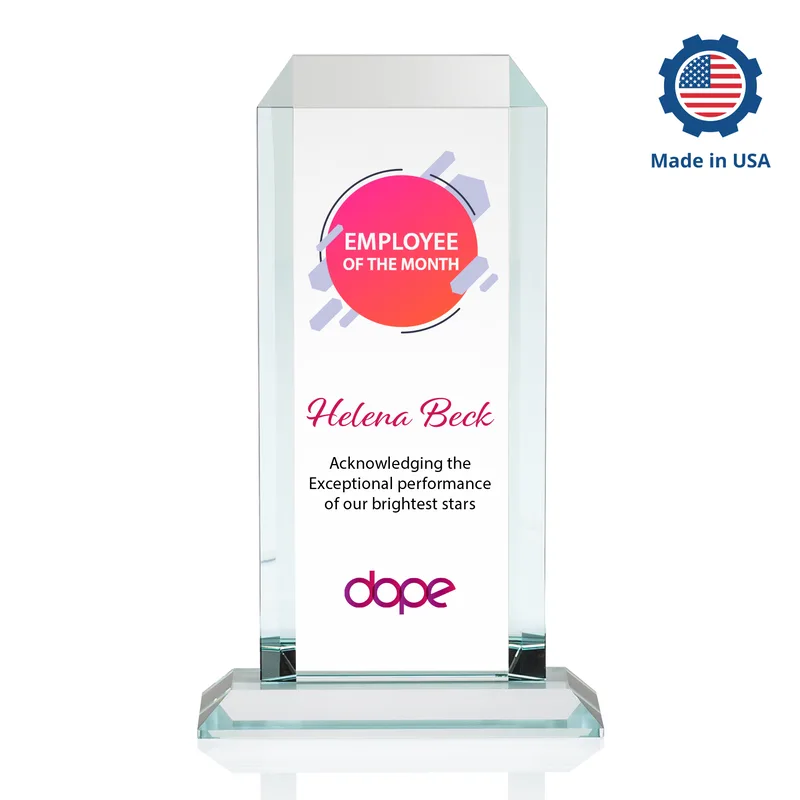 VividPrint™, Standard base, Clear, 7" x 11.75" x 3"