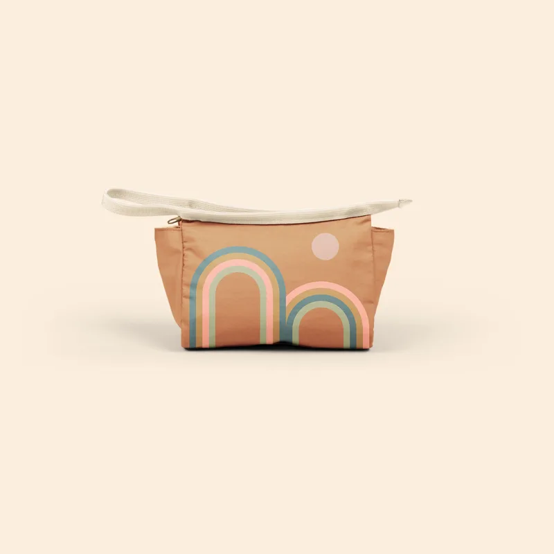 Sun Stripe 2 Pink/Tan/Blue Blank Front