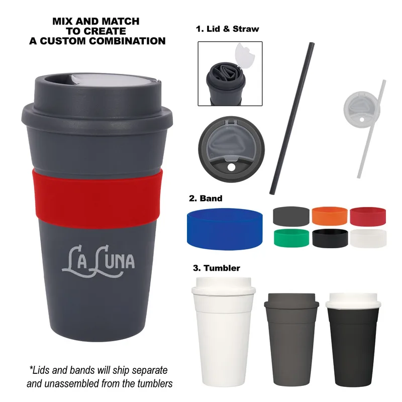 16 Oz. Travel Tumbler With Straw view 2
