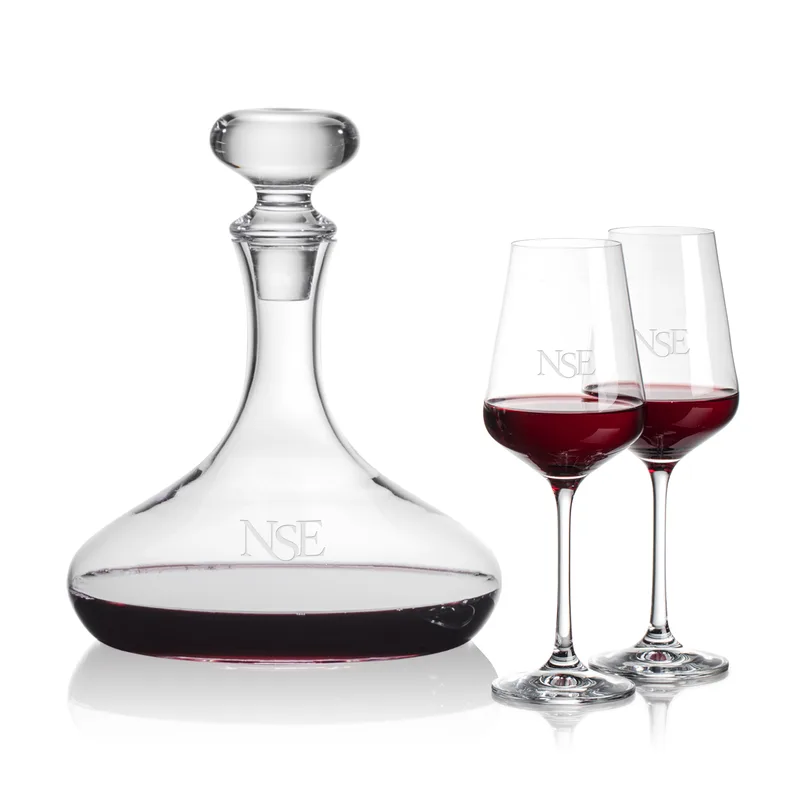 Decanter & 2 Wine
