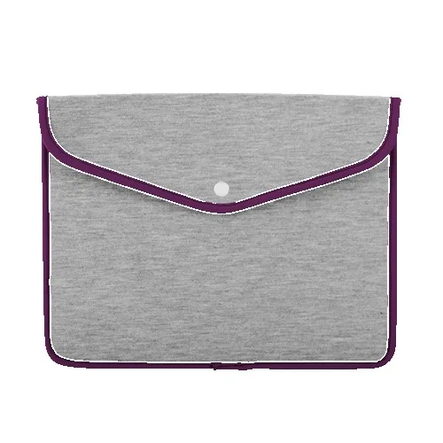 11" Macbook Air®/Macbook Pro® Heathered Jersey Knit Snapfolio view 5