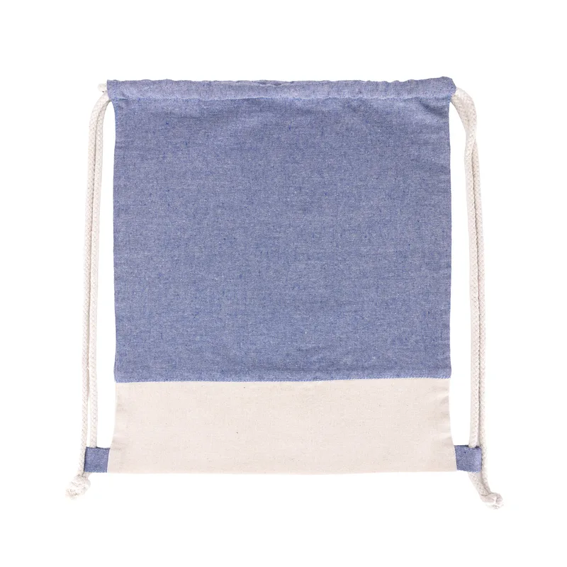 TwinTone Recycled Cotton Drawstring Bag view 2