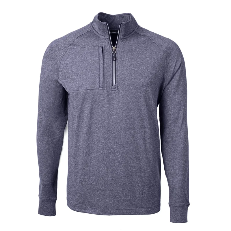 Cutter & Buck Adapt Eco Knit Heather Mens Quarter Zip Pullover view 7