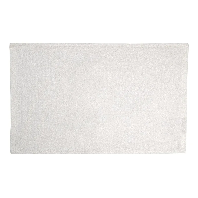 100% Cotton Sport Terry Velour Towel Hem - White view 2
