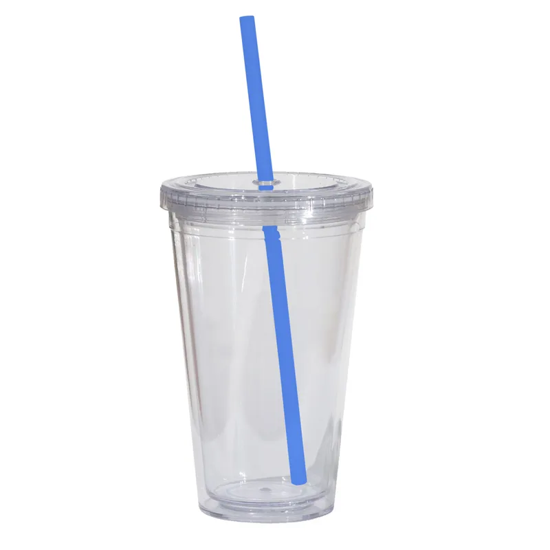 Double Wall 16 Oz Tumbler - Clear view 2