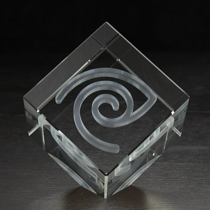 Extra Large Jewel Cube 3D Crystal Award view 2