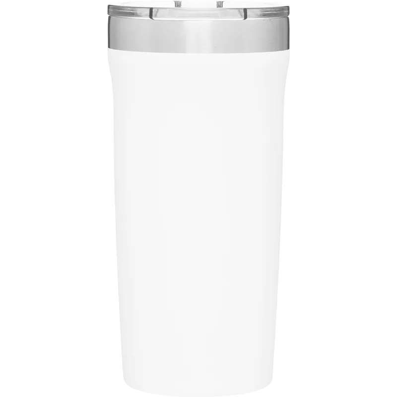 18 oz Palermo Travel Tumbler (Matte White) view 2