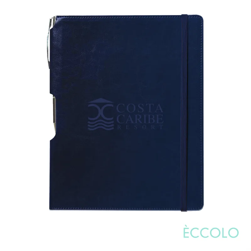 Journal & Clicker Pen, Navy Blue/Blue