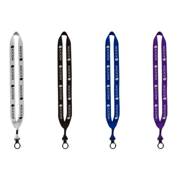 3/4" Polyester Lanyard with O-Ring view 2