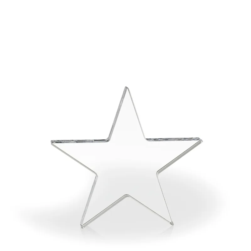 Celeste Acrylic Paperweight Award - Engraved view 2