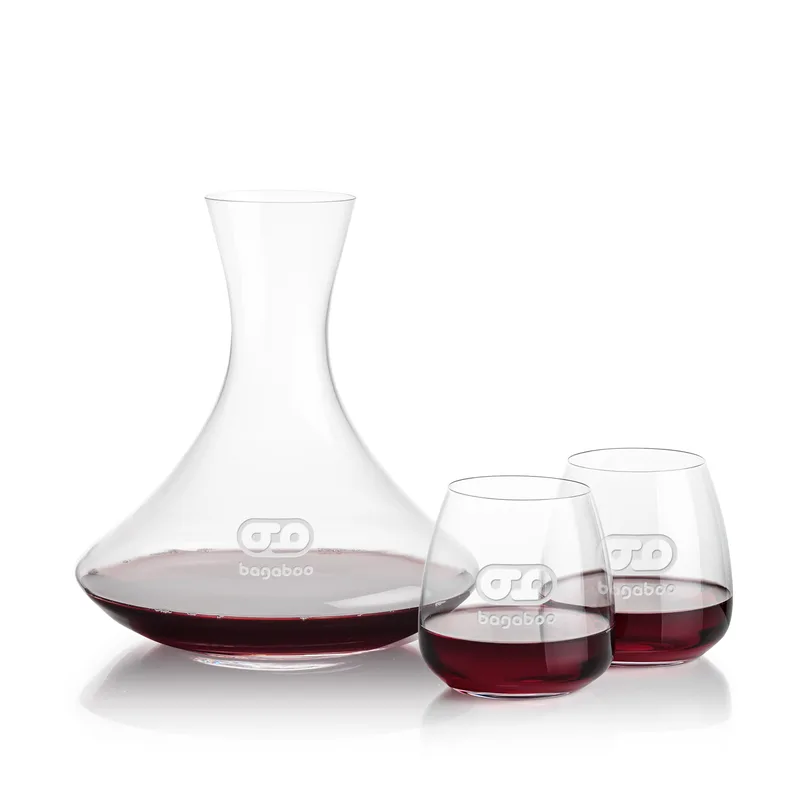 Carafe Stemless Set, Hogarth Wine Set, Carafe & 2 Stemless
