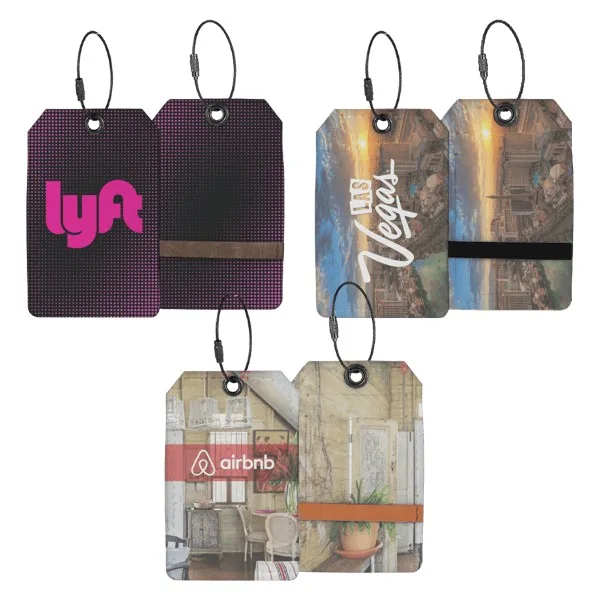 Pikes Dye-Sublimated Felt Luggage Tag view 2