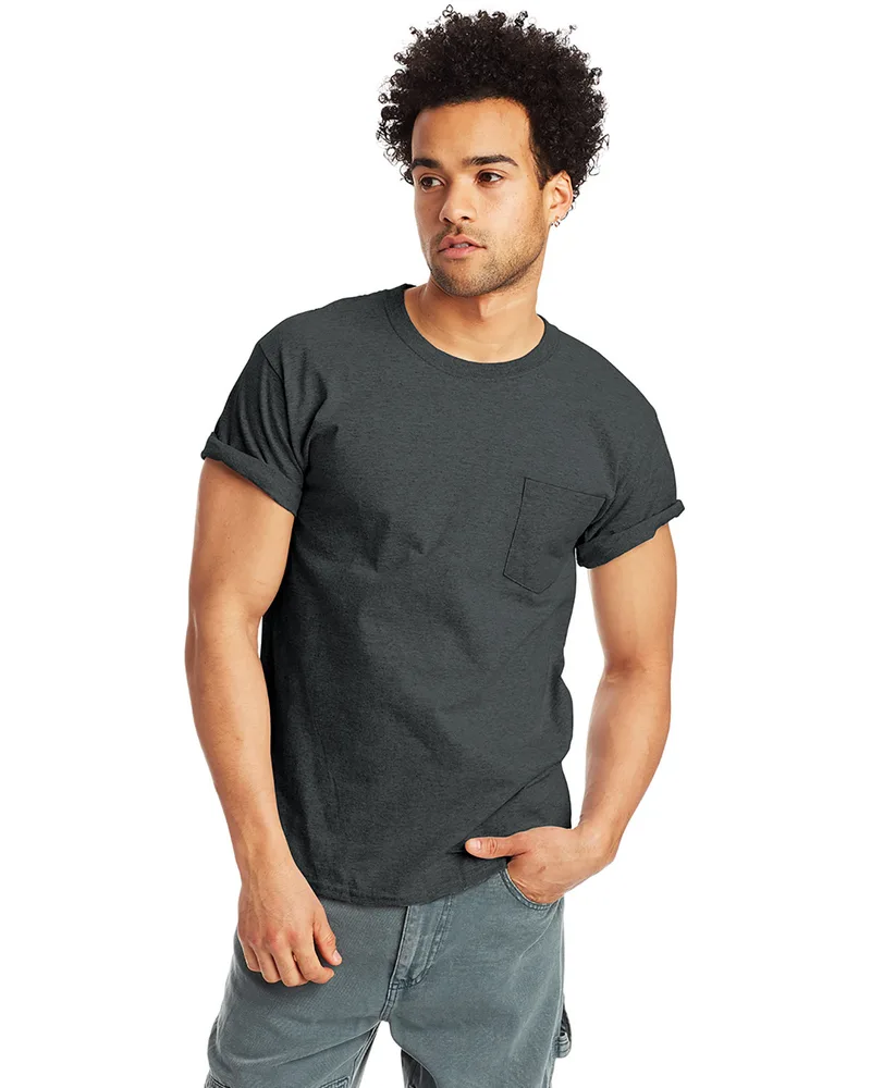 Hanes Printables Men's Authentic-T Pocket T-Shirt view 3