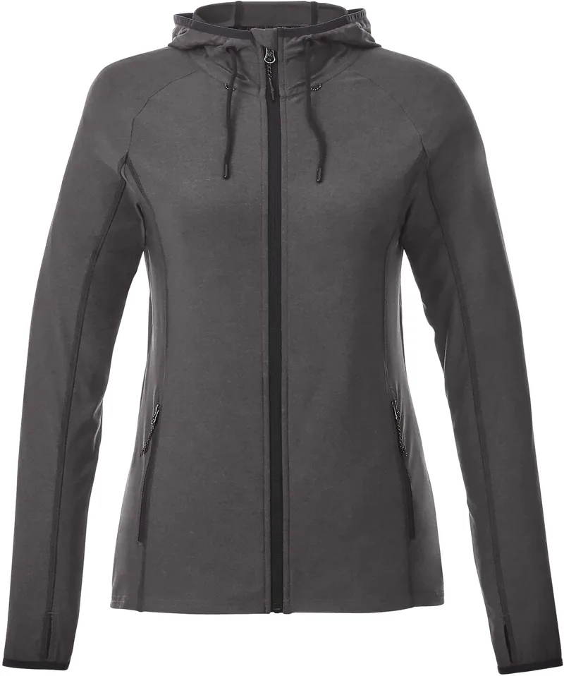 Women's KAISER Stretch Knit Full Zip Lightweight Jacket Hoodie view 2