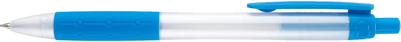 Translucent Pearl White/Light Blue Blank Side View