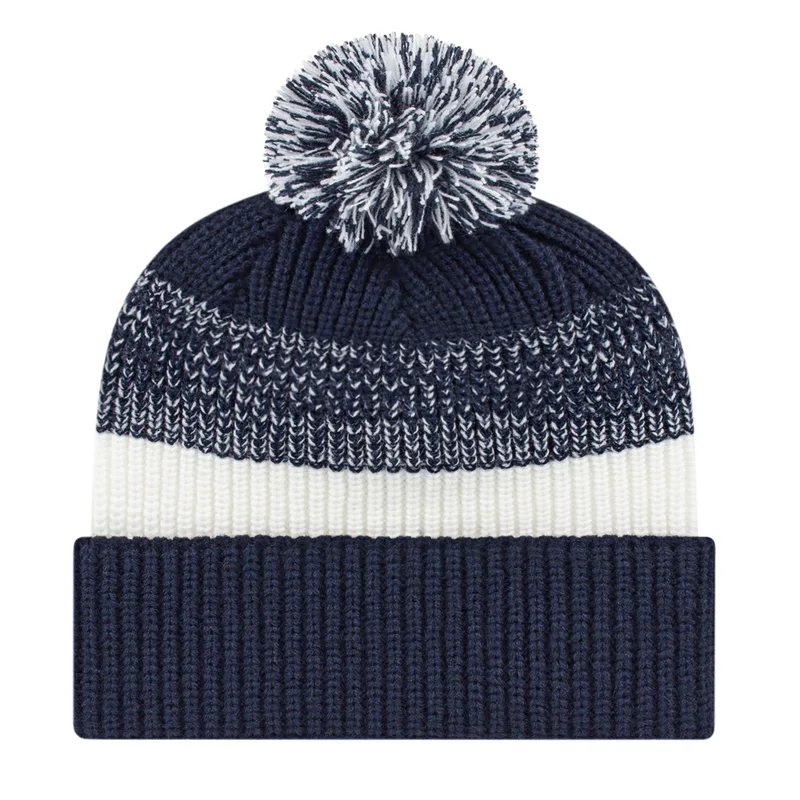 Thick Ribbed Knit Cap With Cuff view 2