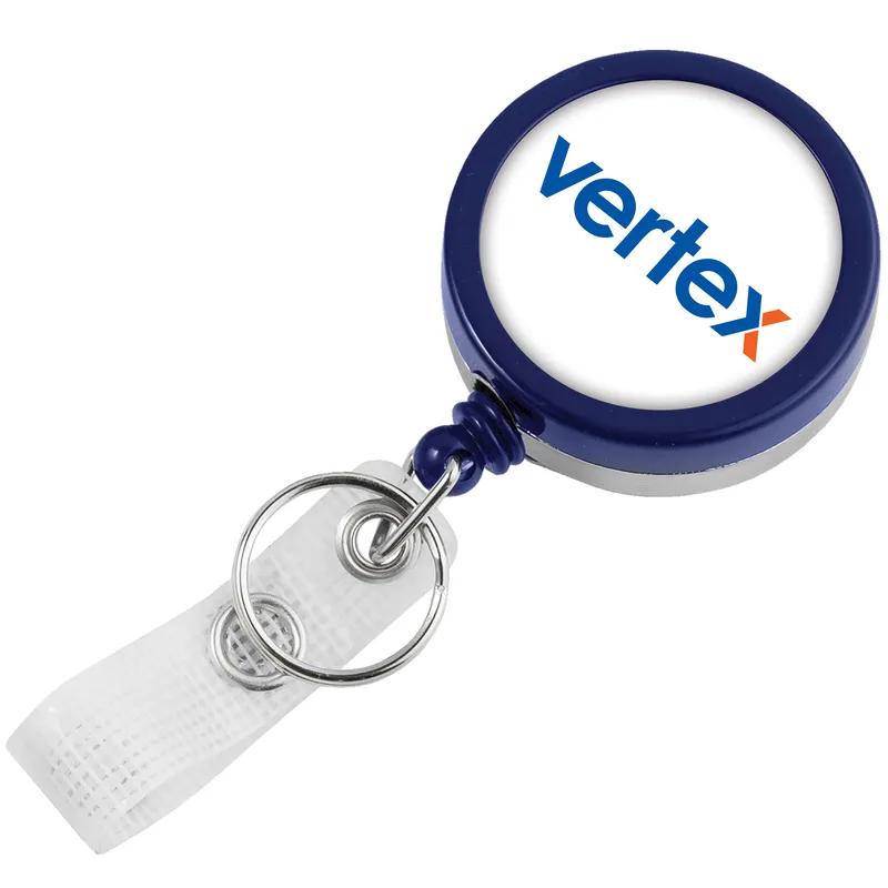 Heavy Duty Retractable Badge Reel w/wire cord view 5