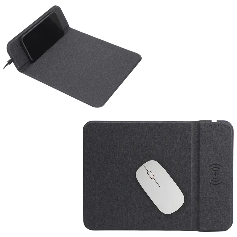 Azure 15W Wireless Charger Mouse Pad with Kickstand view 2