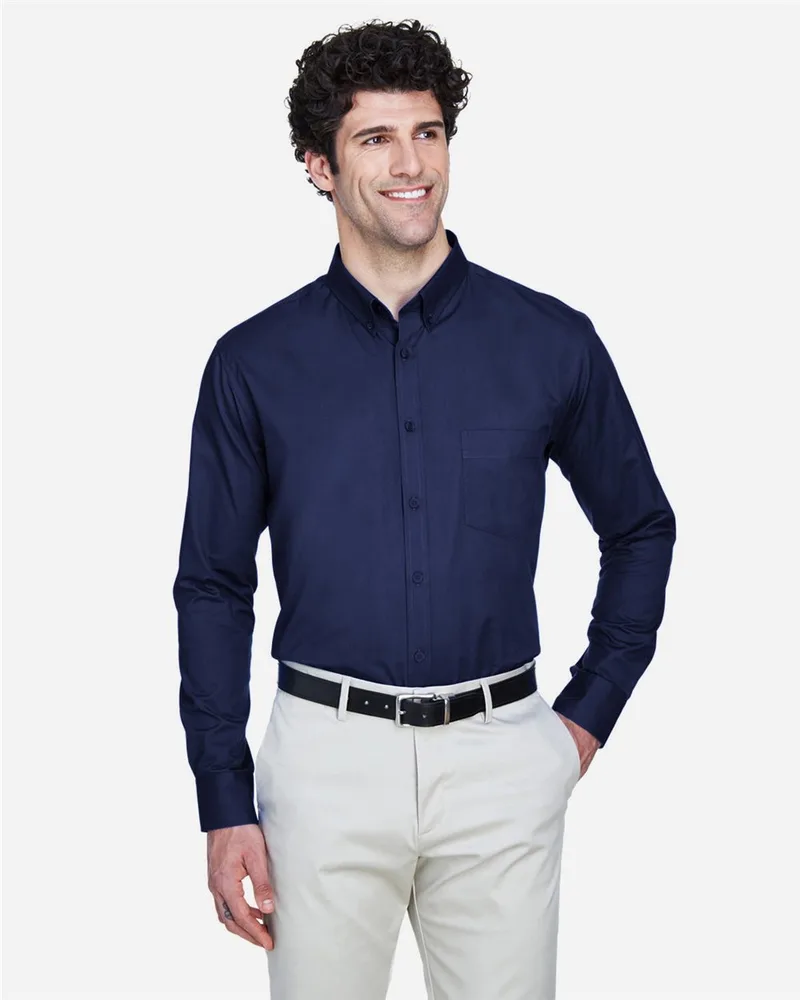 CORE365™ Men's Operate Long-Sleeve Twill Dress Shirt view 2