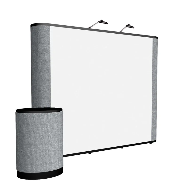 10' Straight Show 'N Rise Floor Kit (Mural w/ Fabric Ends)