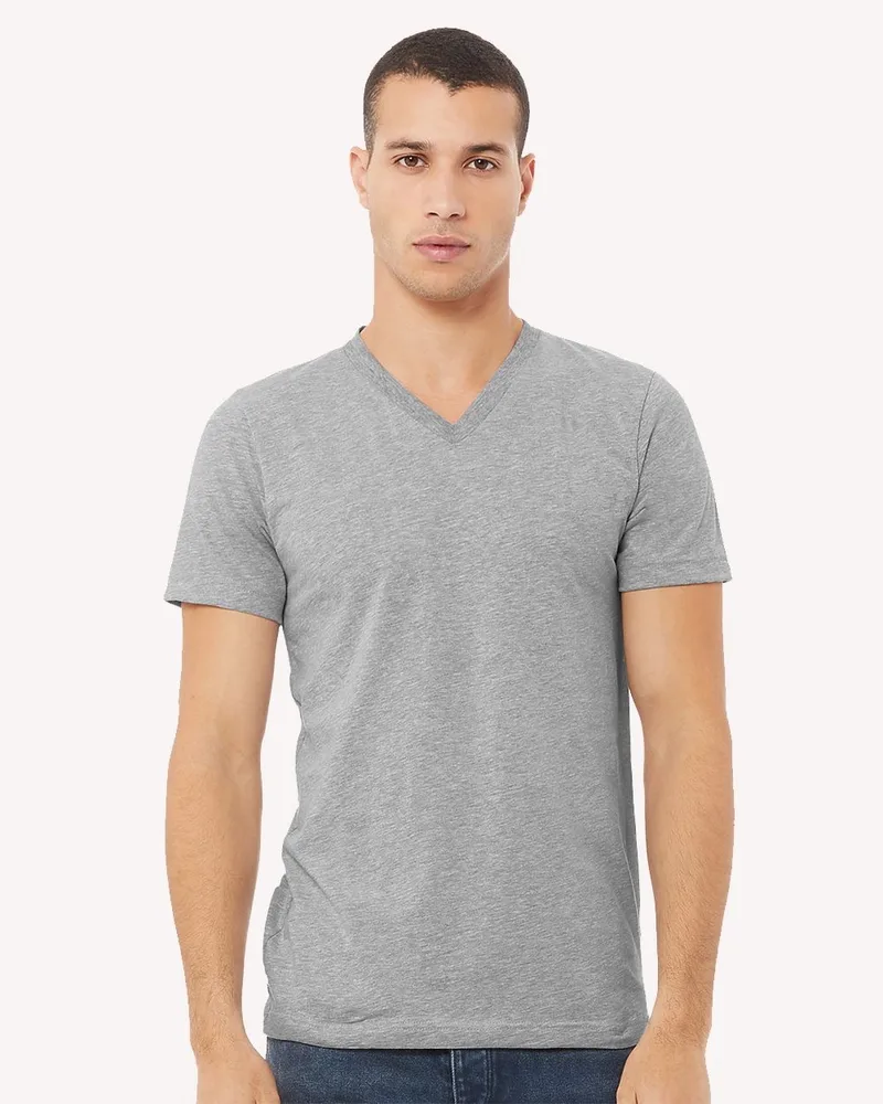 Bella+Canvas® Heather CVC V-Neck Tee