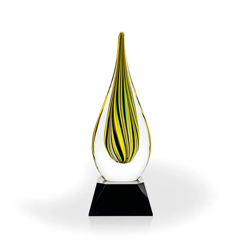 Linden Flame Art Glass Award view 2