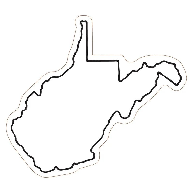 West Virginia State Magnet view 2