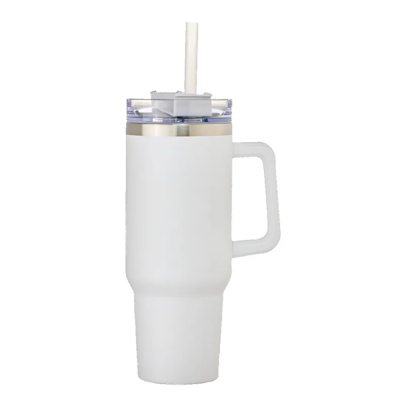 40oz Stainless Steel Tumbler with Handle view 4