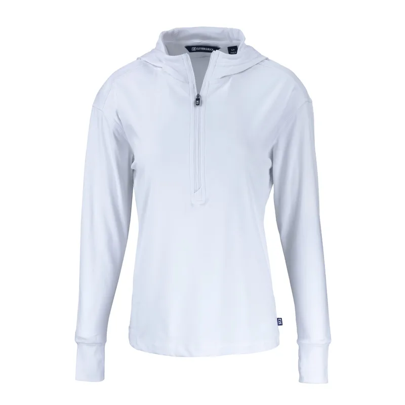 Cutter & Buck Daybreak Eco Recycled Womens Half Zip Hoodie view 7