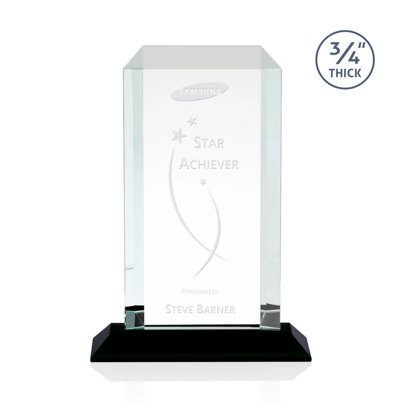 Deep Etch, Standard base, Black, 7" x 9.75" x 3"