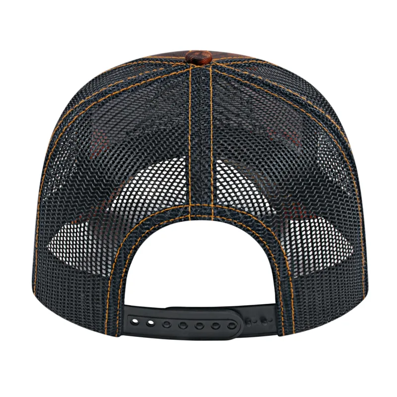 Orange Ridge Camo/Black Blank Back