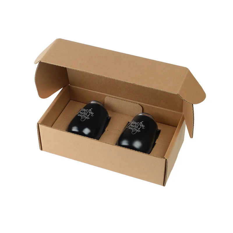 Stainless Steel Stemless Wine Glasses Gift Box Set view 3
